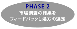 PHASE2　市場調査の結果をフィードバックし処方の選定